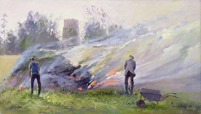 Autumn Bonfire by Timothy Easton
