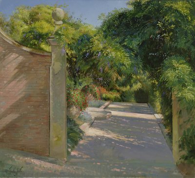 Gateway into the Sundial Garden at Heligan by Timothy Easton