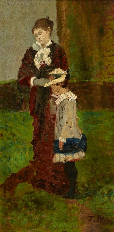 Lady with Child by Tina Blau