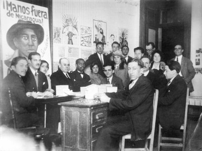 Hands off Nicaragua Committee, Mexico City, 1928 by Tina Modotti