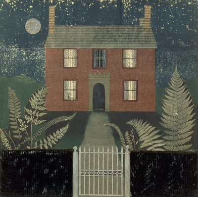 House at night by Tirzah Ravilious