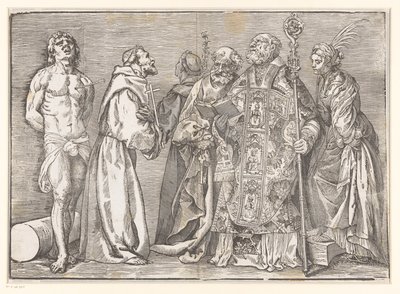 Six Standing Saints by Titiaan