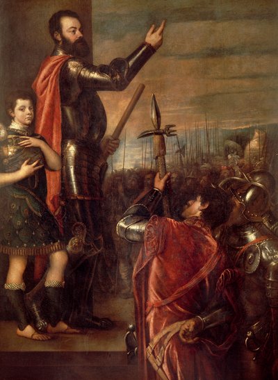 The speech of the Marquis of Vasto by Titian (c.1488 1576)