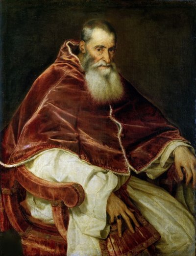 Portrait of Pope Paul III by Titian