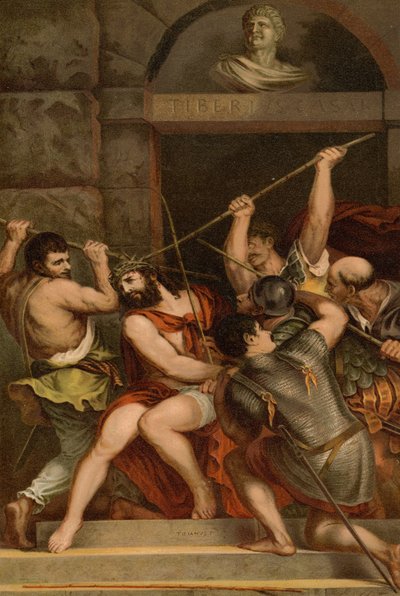 The Crowning with Thorns by Tiziano Vecelli