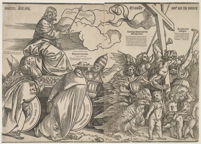 Trumpets and the Chariot of Christ by Tiziano Vecelli