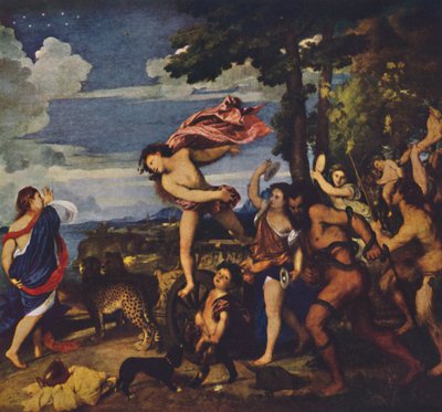 Bacchus and Ariadne, 1520-1523, c1950 by Tiziano Vecelli