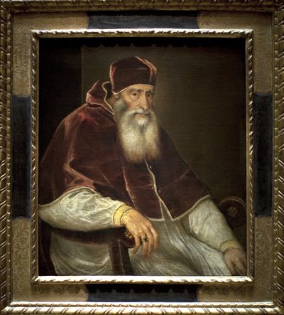 Pope Paul III (Alessandro Farnese) by Tiziano Vecelli
