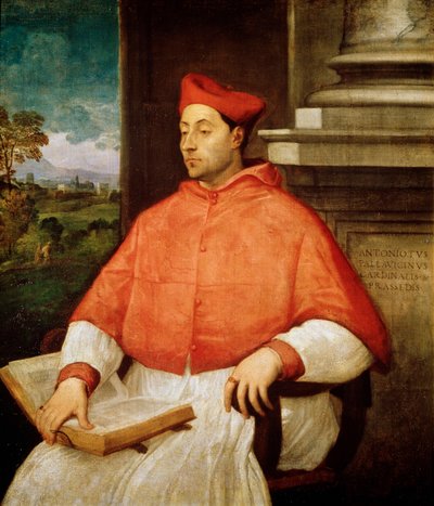 Portrait of Cardinal Antonio Pallavicini by Tiziano Vecelli