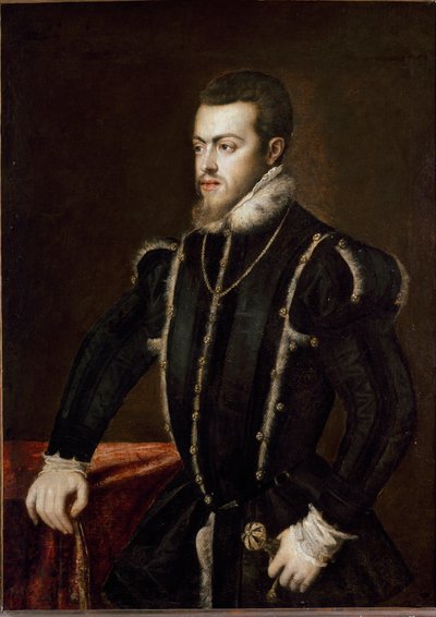 Portrait of Philip II by Tiziano Vecelli