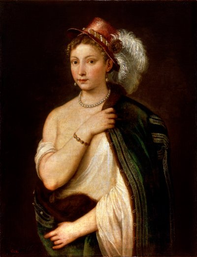 Portrait of a Young Woman by Tiziano Vecelli