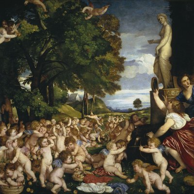 The Offering to Venus by Tiziano Vecelli