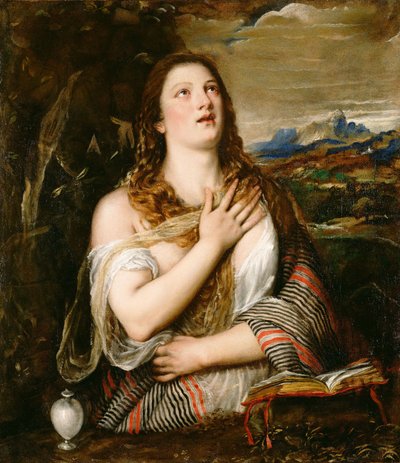 The Repentant Mary Magdalene by Tiziano Vecelli