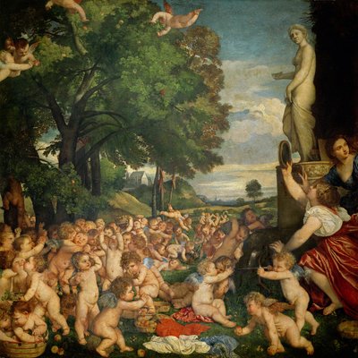 The Worship of Venus (1519) by Tiziano Vecelli
