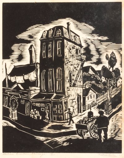 Italian Quarters, Chicago by Todros Geller