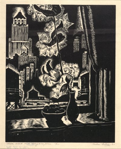 Milkweed and Skyscrapers by Todros Geller