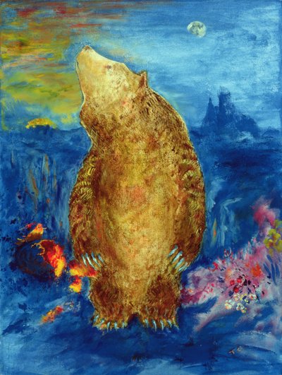 Dancing Bear Blue by Tom Cook