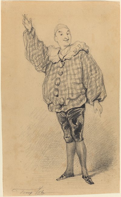 Lepeintre Ainé in the Role of Paillasse by Tony Johannot