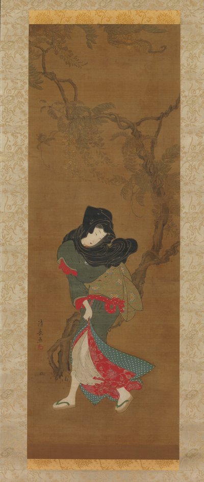 Beauty in Summer Breeze, 18th century by Torii Kiyonaga