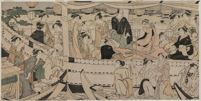 Boating Party on the Sumida River by Torii Kiyonaga