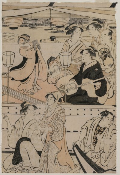 Boating Party on the Sumida River by Torii Kiyonaga