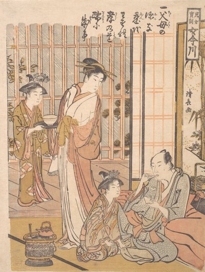 Forgetting Filial Piety by Torii Kiyonaga