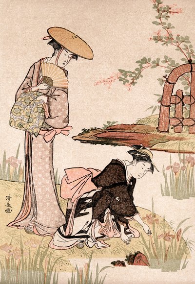 The Iris Garden by Torii Kiyonaga
