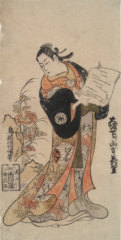 Osaka Kudari Yamamoto Hanasato by Torii Kiyonobu II