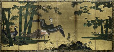 Peacocks and Bamboo by Tosa Mitsuyoshi