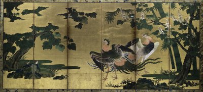 Phoenixes and Paulownia by Tosa Mitsuyoshi