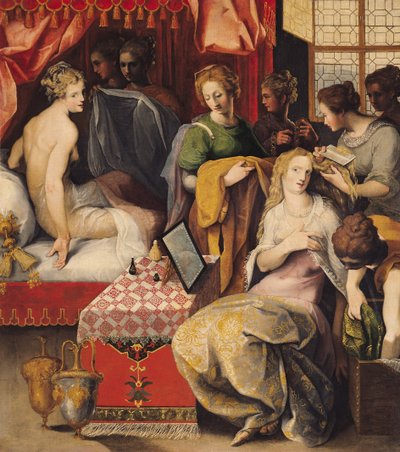 Hyante and Climene at Their Toilet by Toussaint Dubreuil