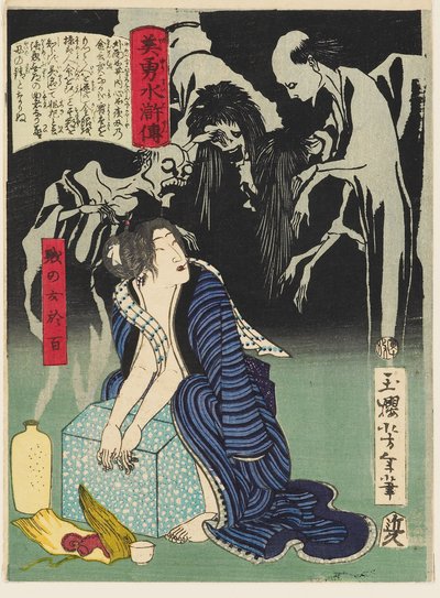 The Woman Shizunome Ohyaku by Tsukioka Yoshitoshi
