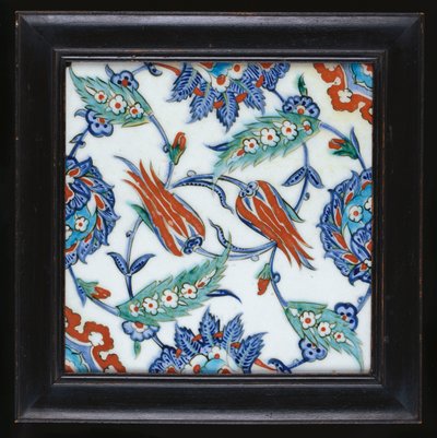 An Iznik pottery tile by Turkish School