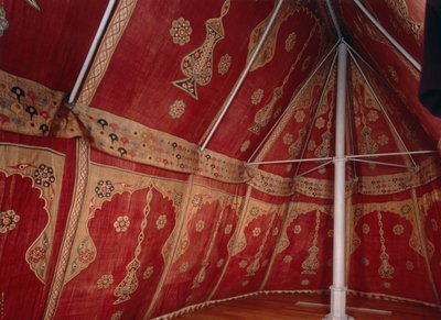 Interior of a Turkish Tent by Turkish School