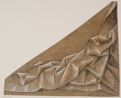 Drapery Study by Ubekendt