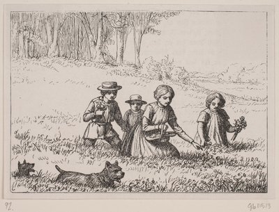 Illustration for "In the Meadow", Poem by Christian Richardt by Ubekendt