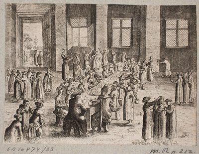 Interior with Russian Banquet by Ubekendt