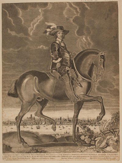 Oliver Cromwell on Horseback by Ubekendt