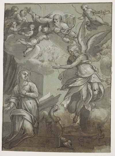 Annunciation by Ubekendt Ubekendt