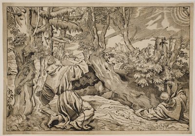 The Stigmatisation of St. Francis by Ubekendt Ubekendt
