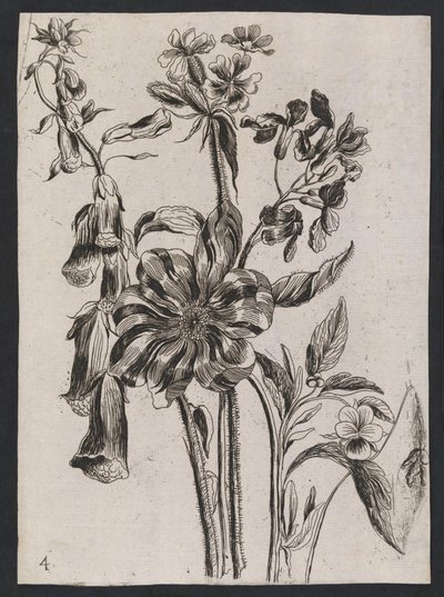 Flowers by Ubekendt hollandsk 1600 tallet