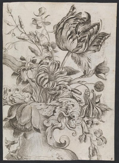 Flowers by Ubekendt hollandsk 1600 tallet