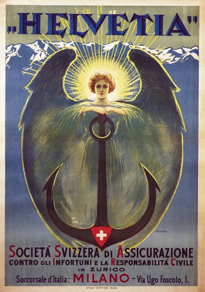 Helvetia Poster by Umberto Boccioni by Umberto Boccioni