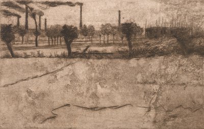 Landscape with Industrial Plants, 1909 by Umberto Boccioni