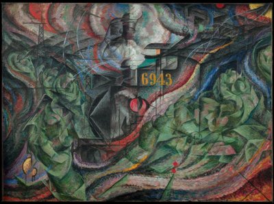 States of the Soul II - The Farewells by Umberto Boccioni