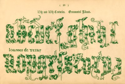 15th and 16th Centuries. Ornamental Riband, 1862 by Unbekannt