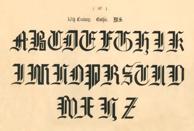 16th Century Gothic Manuscript by Unbekannt