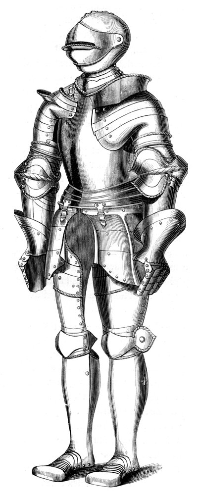 16th century armour, 1849 by Unbekannt