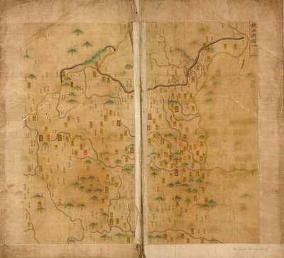 1st Map of Shaanxi by Unbekannt