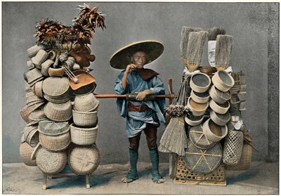 A Basket Making Merchant by Unbekannt